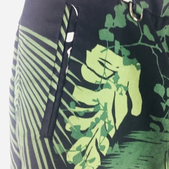 Adrianna Papell Cropped Floral Pants Sz 4 - Picture 2 of 7